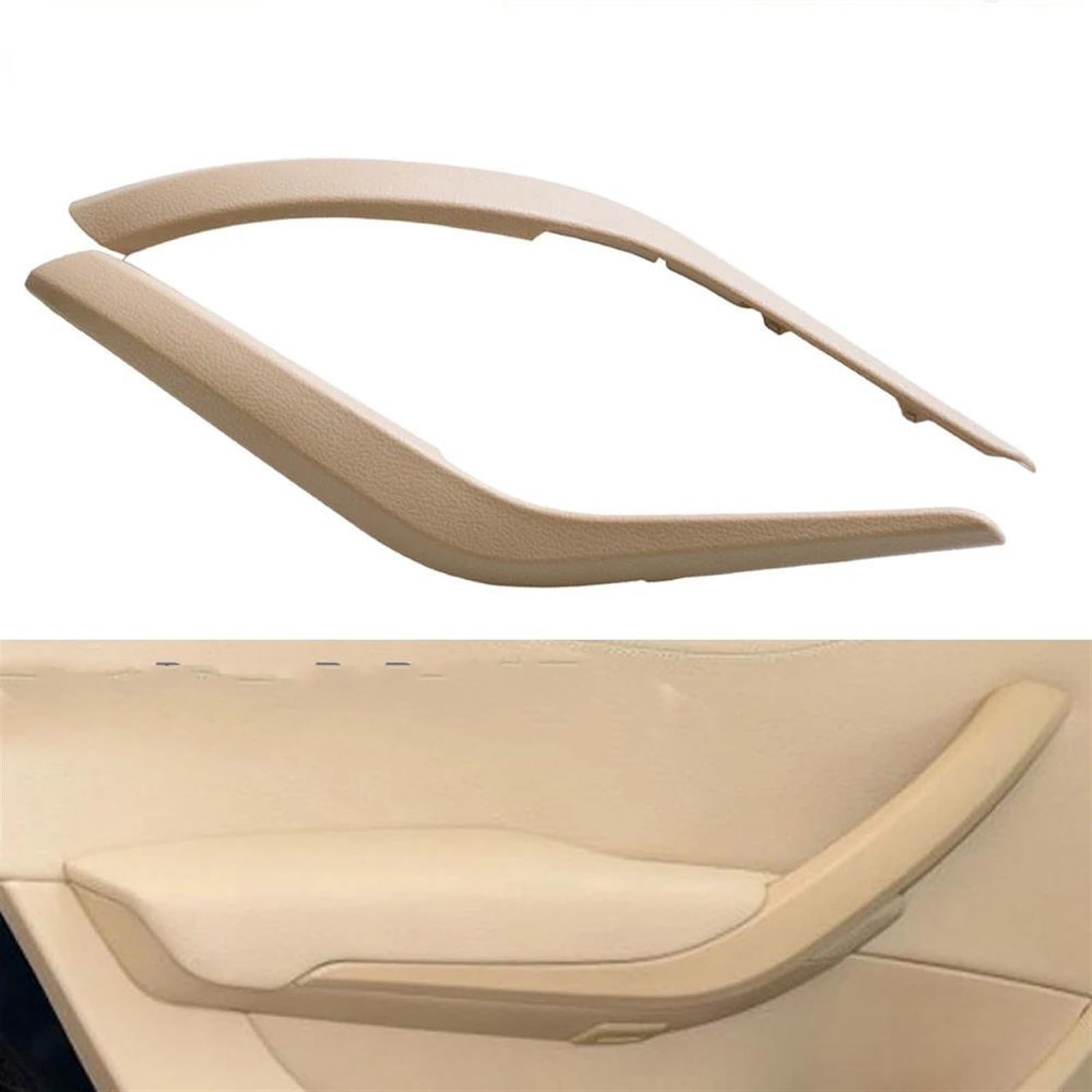 Qibbei Beige Auto Accessories Parts Inner Door Handle Cover Armrest Panel For Bmw X1 E84 2010-2016