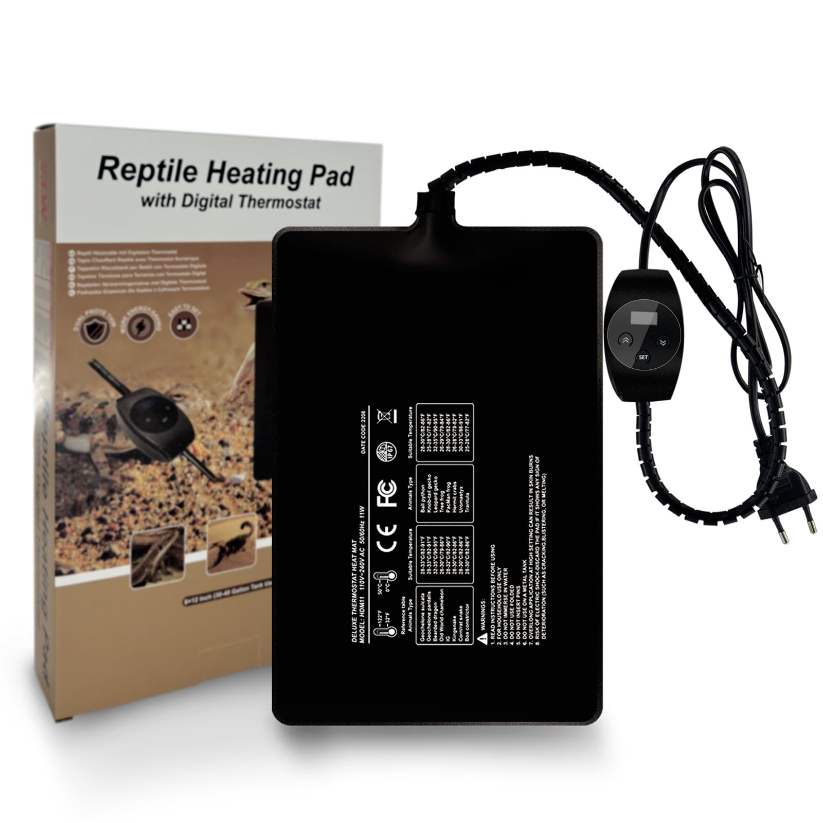 Reptiel Thermostaat PID | Dimmer Dag Nacht | Retourdeal 3... - Reptielen en Amfibieën