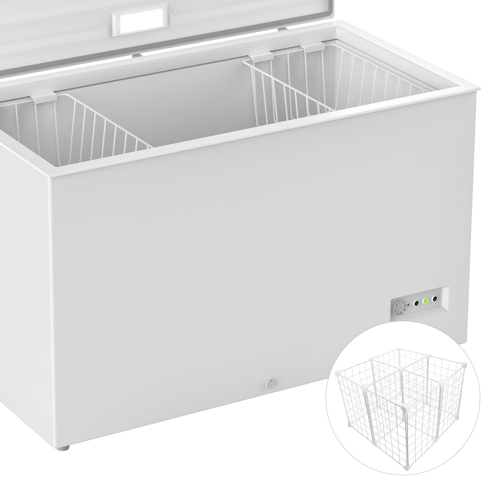 Separatore per Congelatore in Ferro Resistente al Freddo Organizer Rete per Frigorifero e Freezer Cestino Metallico per Conservazione Classificata di Frutti di Mare Organizer