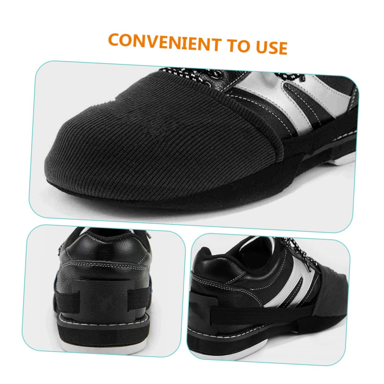 BIUDECO Bowling Shoe Covers Pair Bowling Shoe Slider Covers Elastic for Easy Floor Sliding