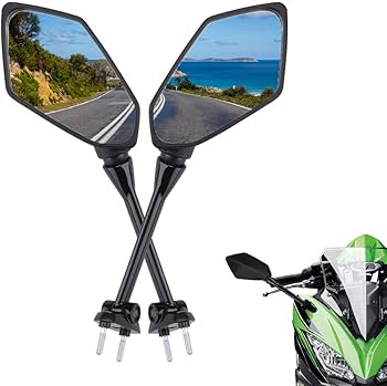 Amazon | バイクミラー NINJA適用 NINJA 400/400R/er-6f/650R