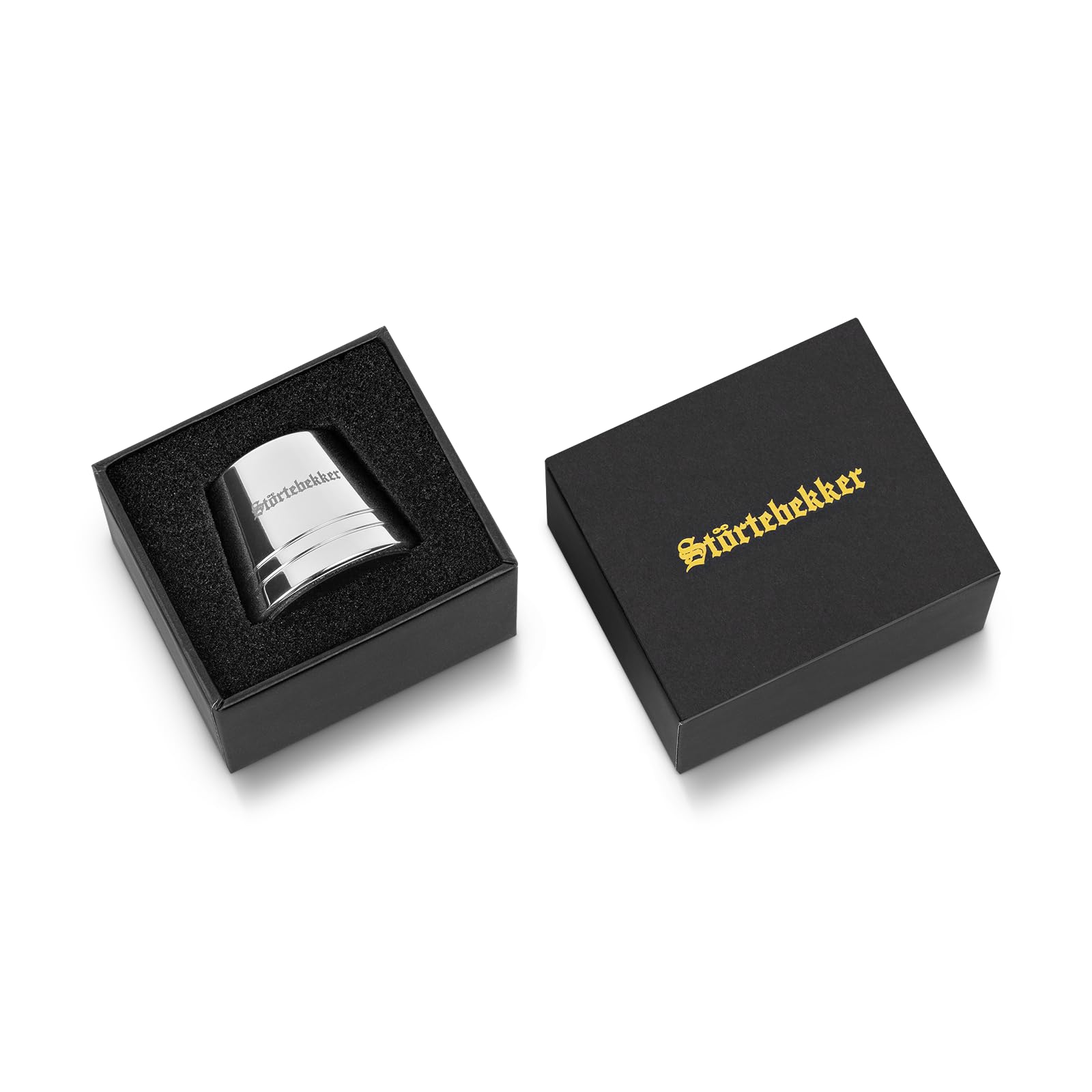 Störtebekker® Premium Rasierhobel 'Hamburg' im Set mit Rasierständer 'Hamburg' - Silber - hochwertiges Zubehör für dein Badezimmer - rutschfester Boden - massiver Stand - 125g - Geschenkidee