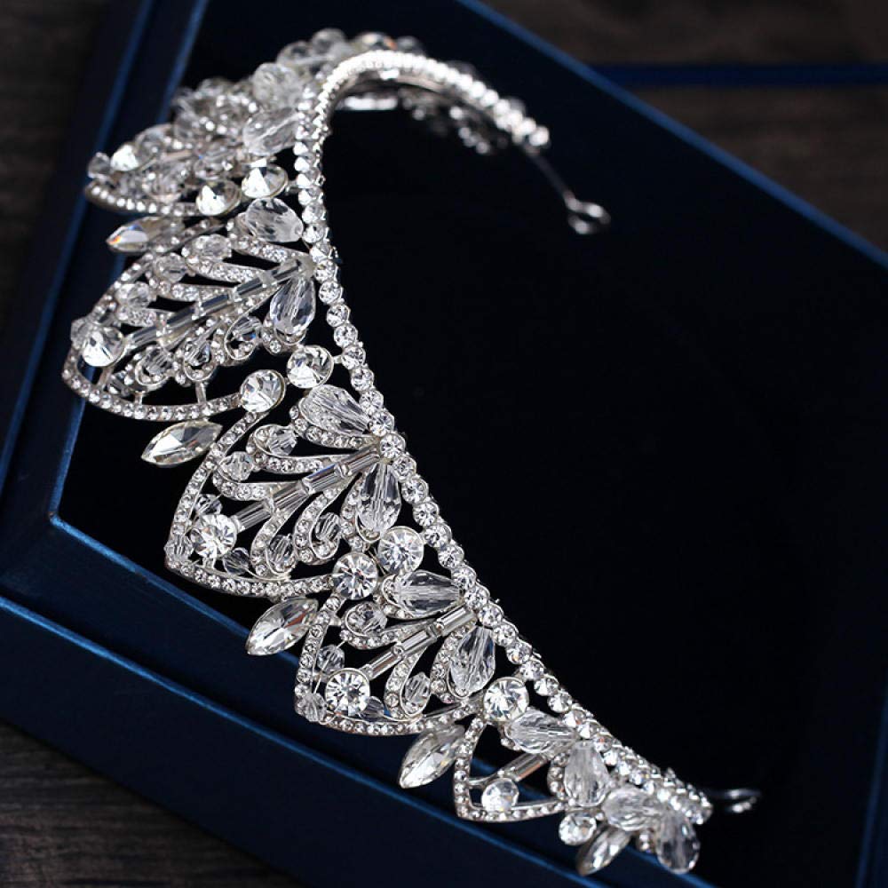Tiara Ruinuo 316L'Alliage Coiffe De Plumes De La Couronne Européenne Forme Argent Femme Simple Fashion Mariage Accessoires Cheveux Serre-Tête Vintage Cadeau Parti