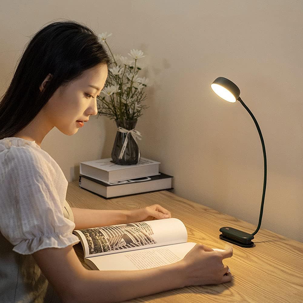 Ściemnialna lampa biurkowa LED ze sterowaniem dotykowym, 3 tryby kolorów i bezstopniowe ściemnianie, idealna do domowego biura, składana i przenośna lampa wisząca do sufitów