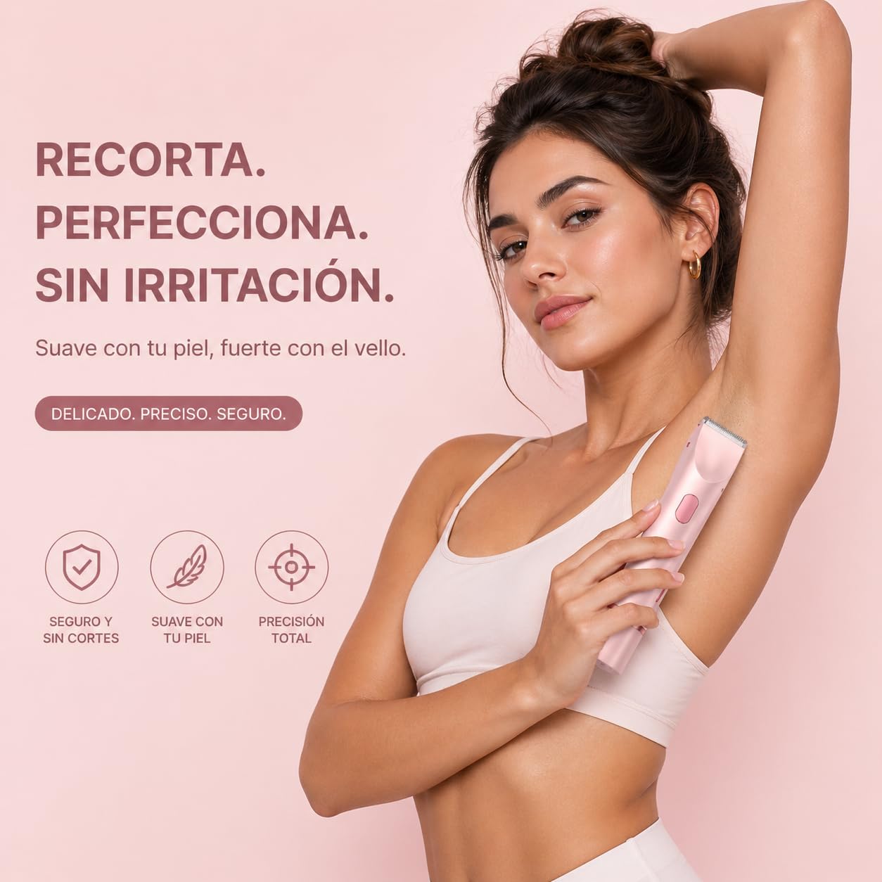 Ephra Afeitadora Mujer, Sanuvia Depiladora,Depiladora Eléctrica Mujer Recargable de Doble Cabezal, Afeitadora Corporal Completa para Piernas, Axilas, Brazos y Zona Bikini, Uso Húmedo y Seco (Púrpura)