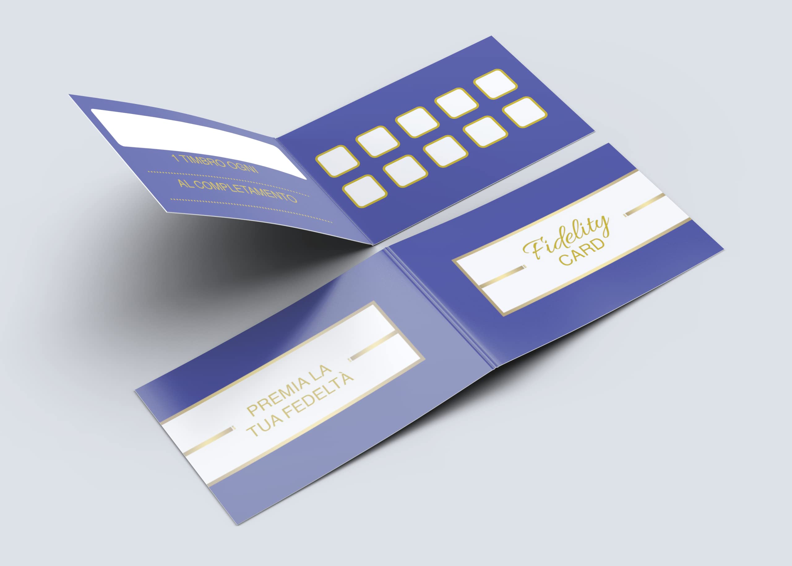Loyalty Cards Folding 10 Boxes Design Multipurpose for Beautician Hairdresser Masseuse Shops Bar Barber Shops