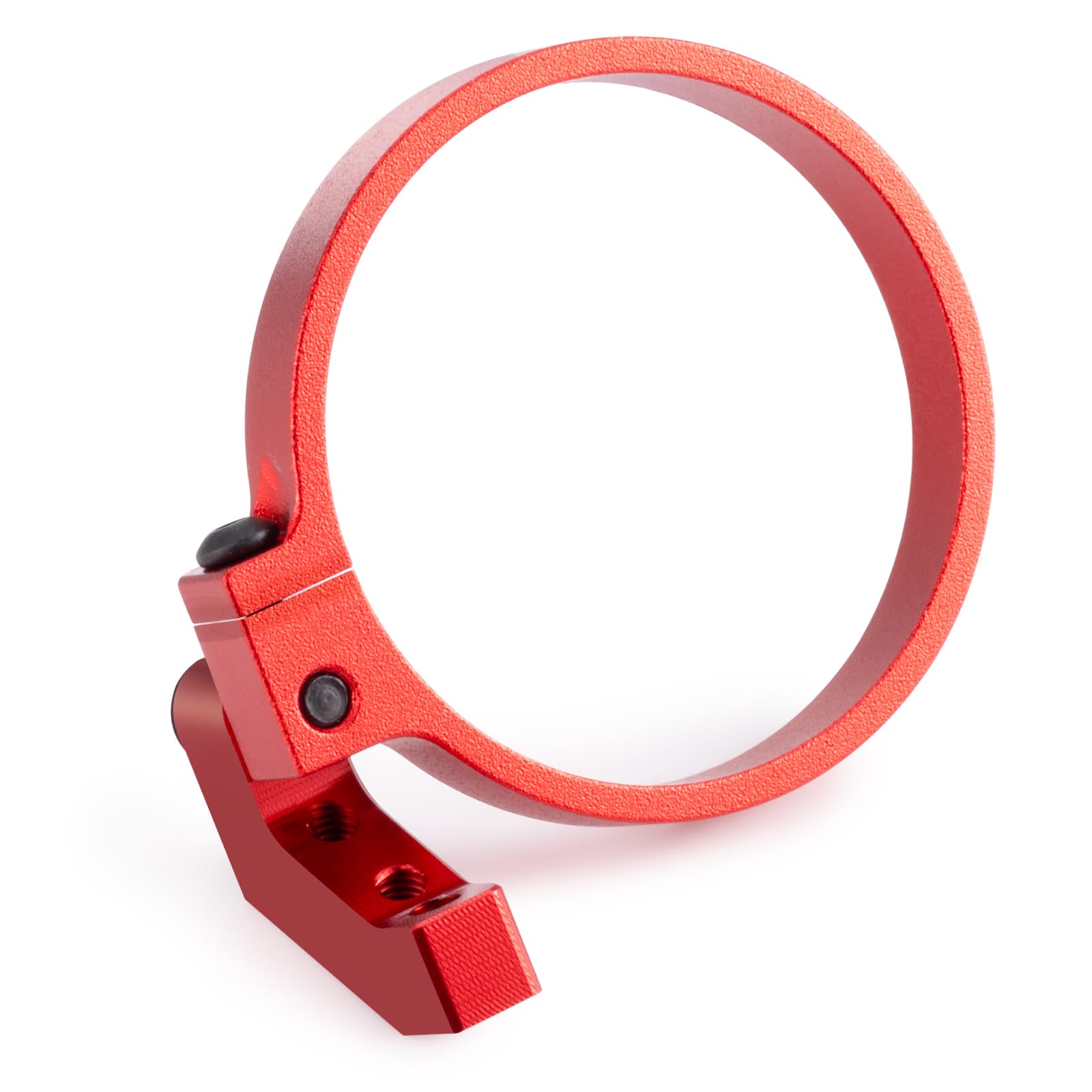 RCHUBAM Angled Lightweight Clamp-On Fan Mount 1PCS Aluminum RC Fan Adapter for Brushless RC Motor 540 Compatible with Sakura D4 1/10 RC Trucks Buggies RC Drift Racing Car Upgrades (Red)