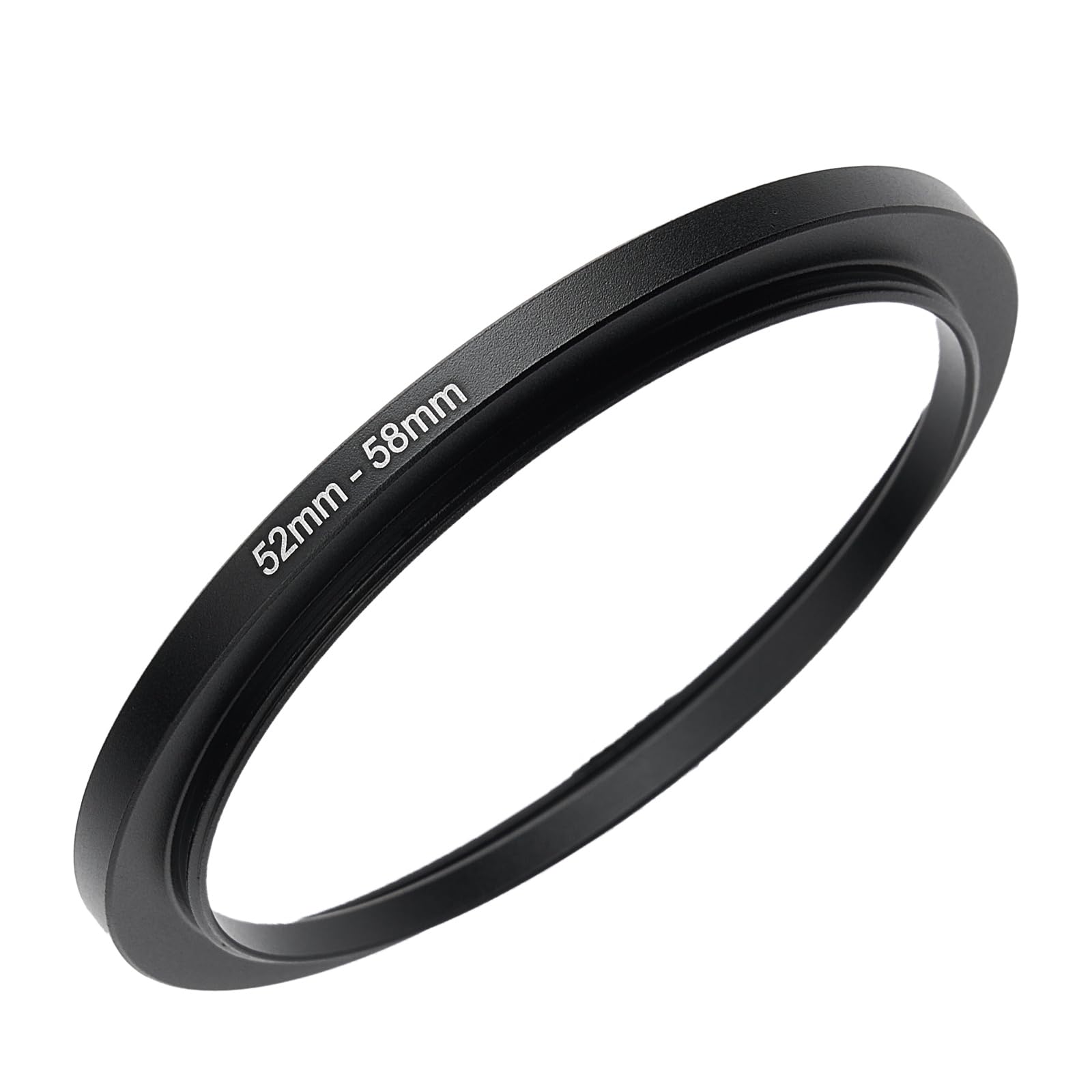 52mm to 58mm Step-up Adapter Rings Filter Adapter Black Metal Step Down Filter Ring Adapter Compatible with All Brand UV CPL ND Camera Lens Filter Stepping Rings (52mm-58mm)