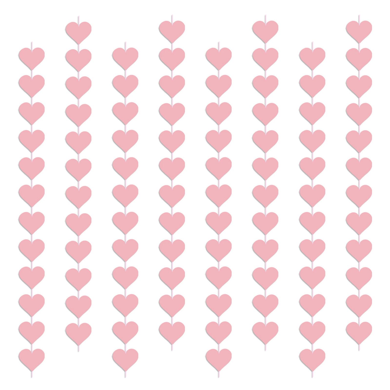 Tsophreniq 6/8Pcs Love Heart Ornament Valentines Day Hanging Decoration for Wedding Bridal Showers Engagement Party Decoration Love Themed Party Accessories