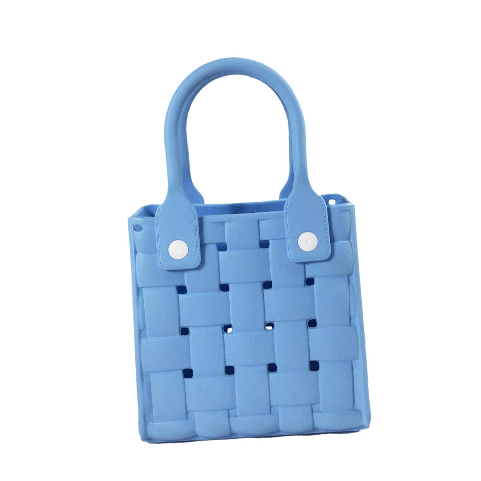 nivaa Beach Handbag Summer Shopping Decorative Organizer Holiday Women Travel Tote Blue-picture-33