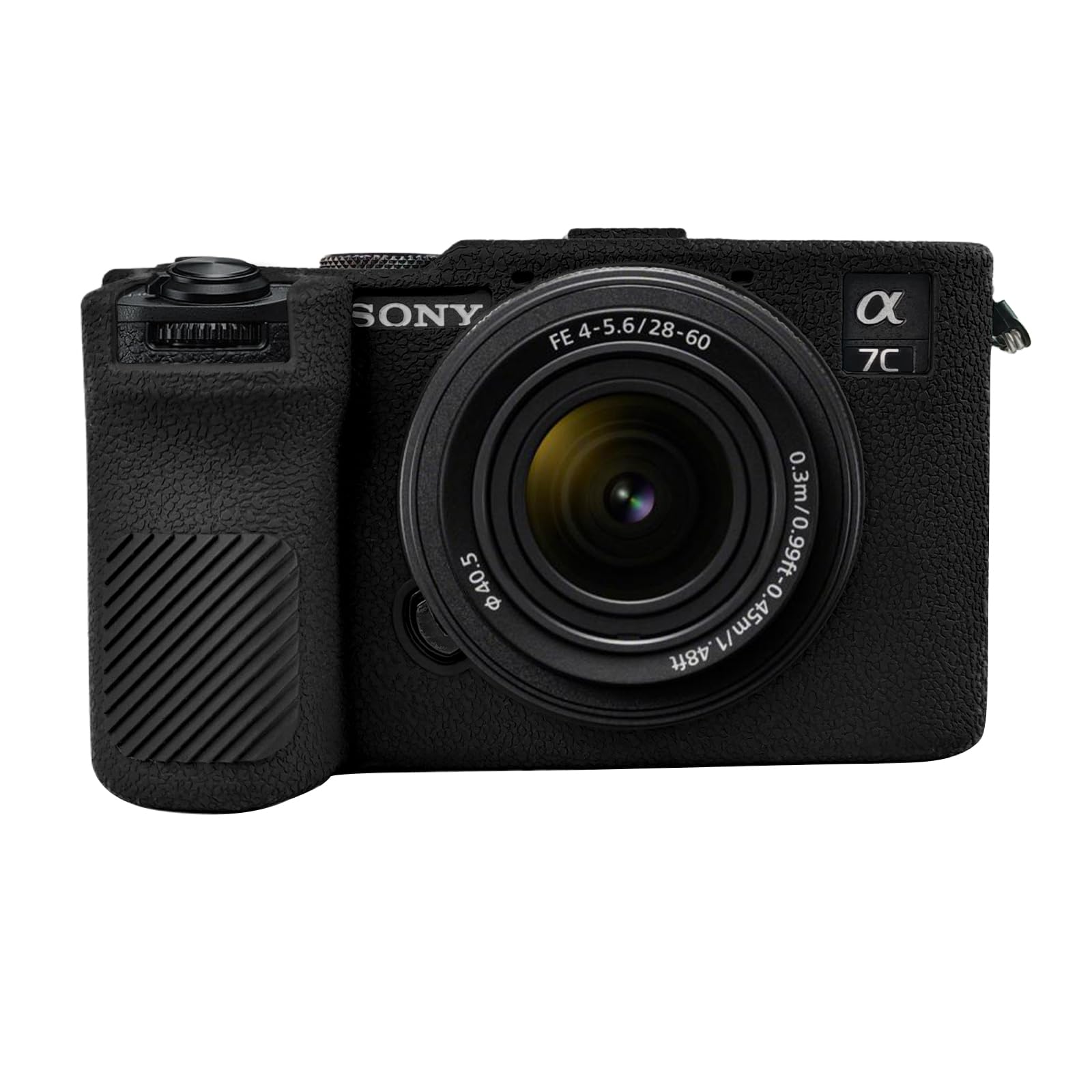 Étui Silicone Pour Sony Alpha 7C II / A7CR - Protection Anti-chocs, Coupe Précise, Accès Aux Ports, Couleur Noir