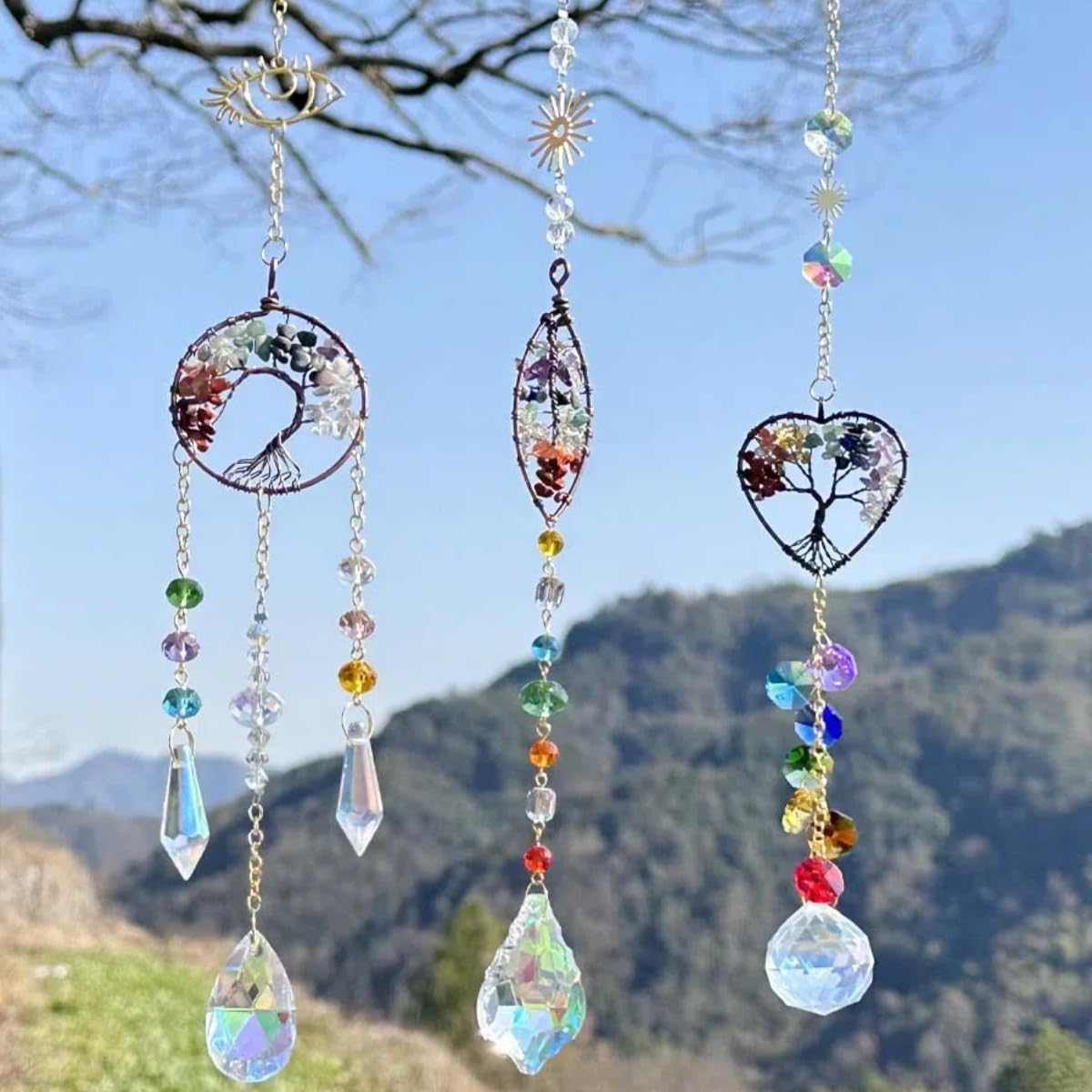 Amazon.co.jp: 3個 ハンドメイド 7チャクラ 生命の木 クリスタル Amazon.co.jp: 3個 ハンドメイド 7チャクラ 生命の木 クリスタル