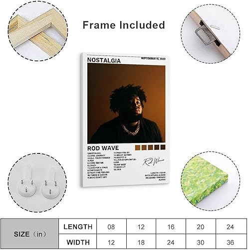 Miniatura 4 de JINUS Póster con diseño de ondas de barra, cubierta de nostalgia, pintura decorativa, lienzo, pósteres de pared e impresión artística moderna para