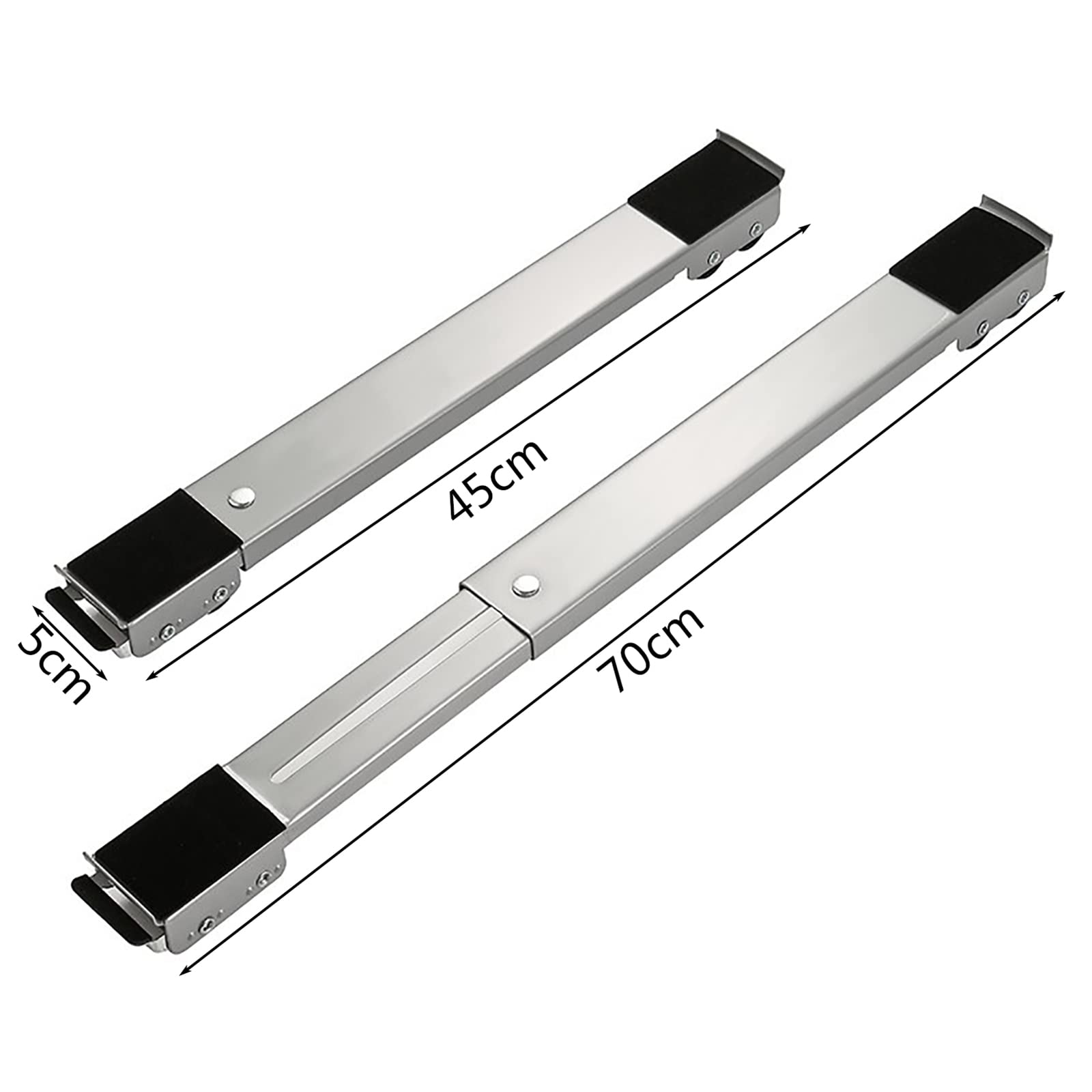 Mobile Base - Mini soporte para nevera, herramienta de elevación de muebles ajustable para lavadora, refrigerador, secadora, rodillo de carro, 45-70 cm