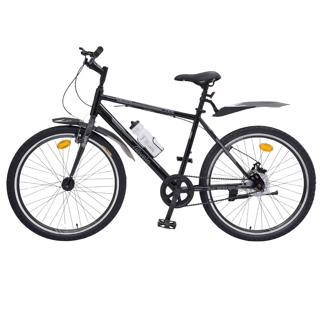 playR Score 26 Inch Cycle - Single Speed - Rigid - Front V Brake Rear Disc Brake - Knight Black-image-40