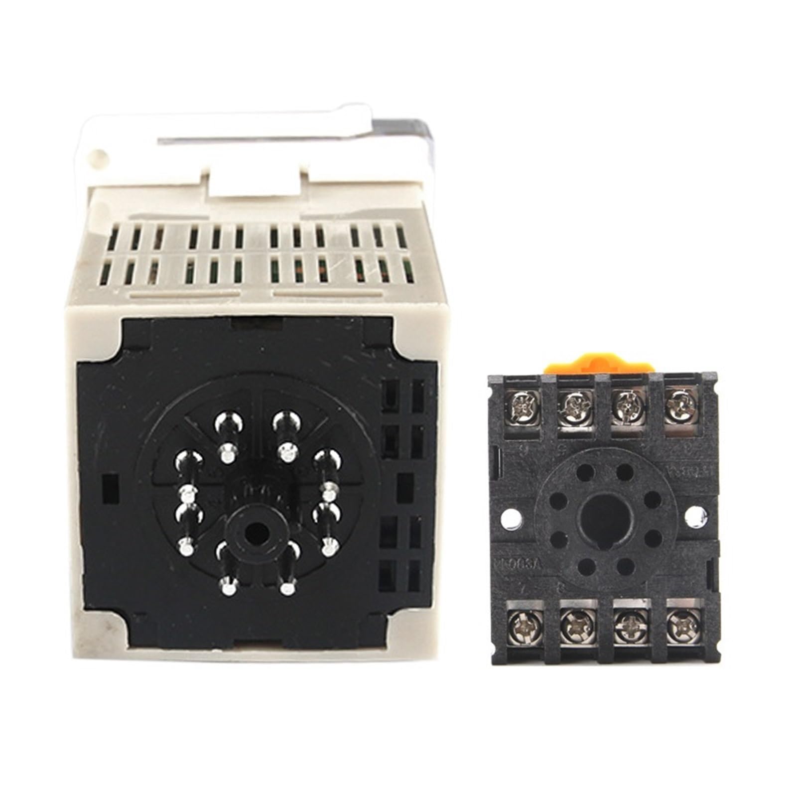1 Unidad de Interruptor de relé Temporizador programable LED Digital DH48S-S 0,1 S-99H Base de Enchufe AC/DC 12V 24V 36V 110V 220V 380V Temporizador de Ciclo de repetición(DCAC24-240V)