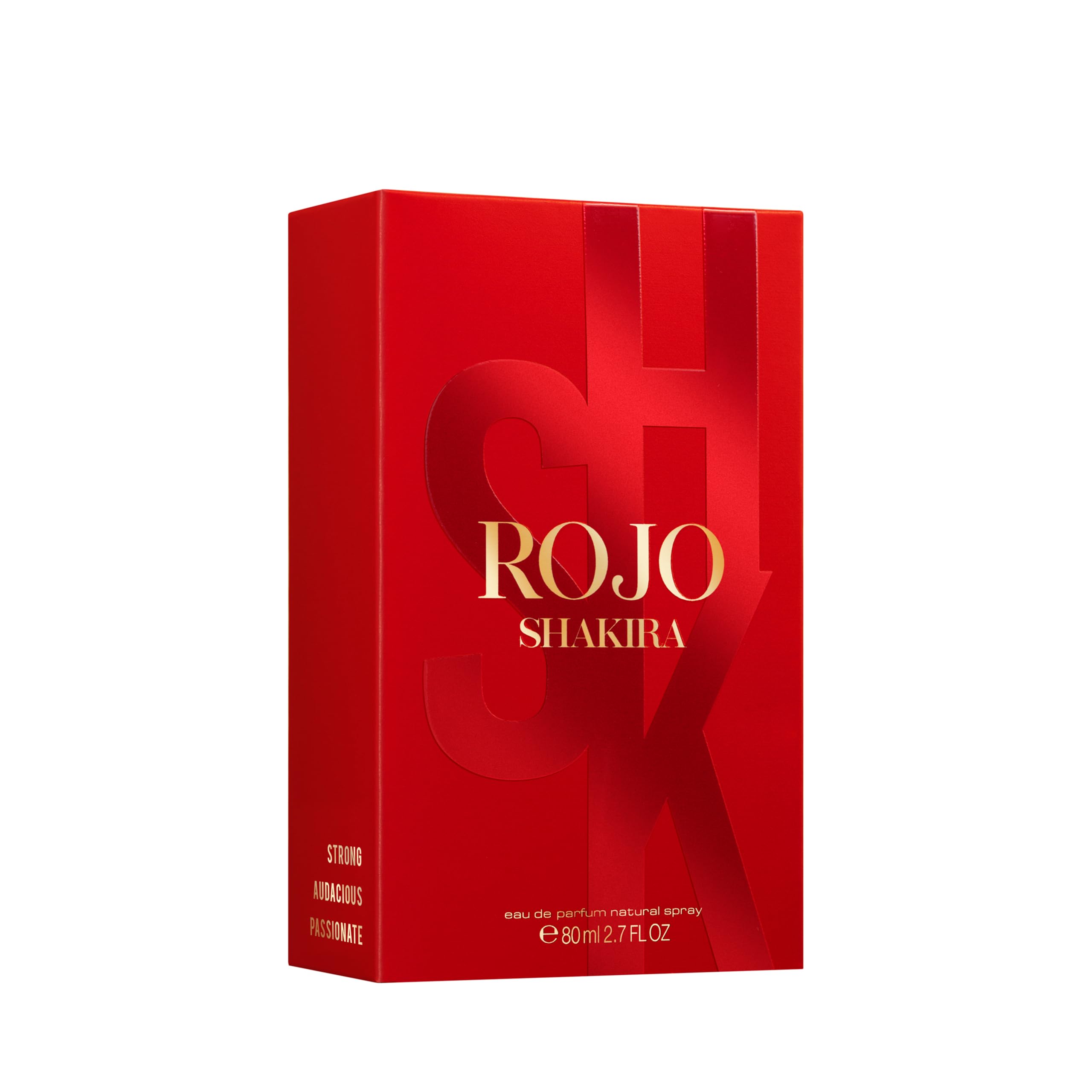 Shakira Perfumes - ROJO by Shakira Eau de Parfum For Women - Long Lasting - Powerful, Sensual and Charming Scent - Floral, Spicy and Amber Notes - Ideal for Day Wear - 80 ml