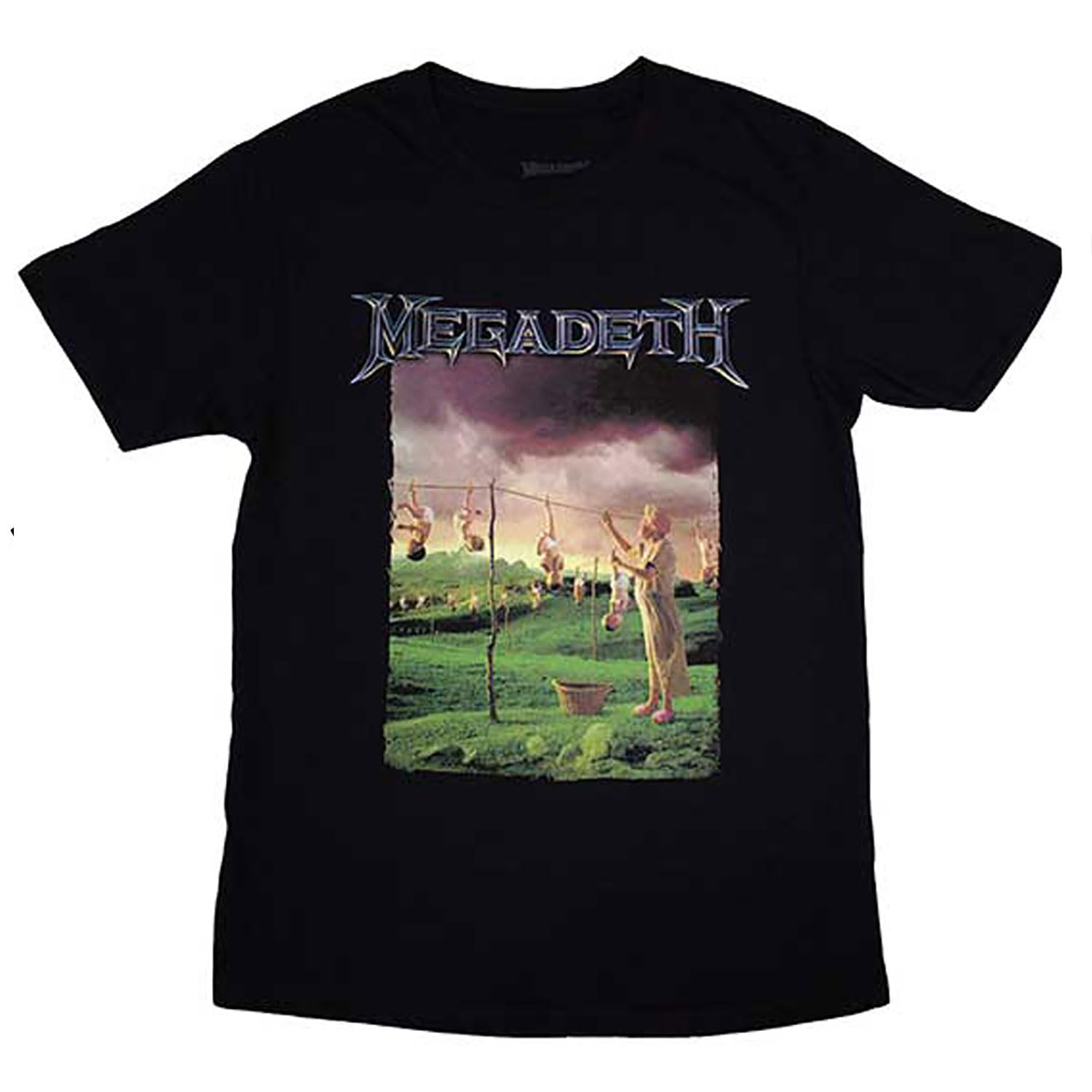 Rock Off officially licensed products Megadeth Youthanasia Tracklist T Shirt L Black