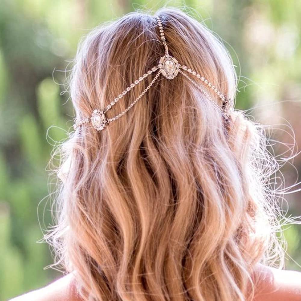 Amazon.com : YERTTER Rhinestone Tassel Wedding Brides Women 