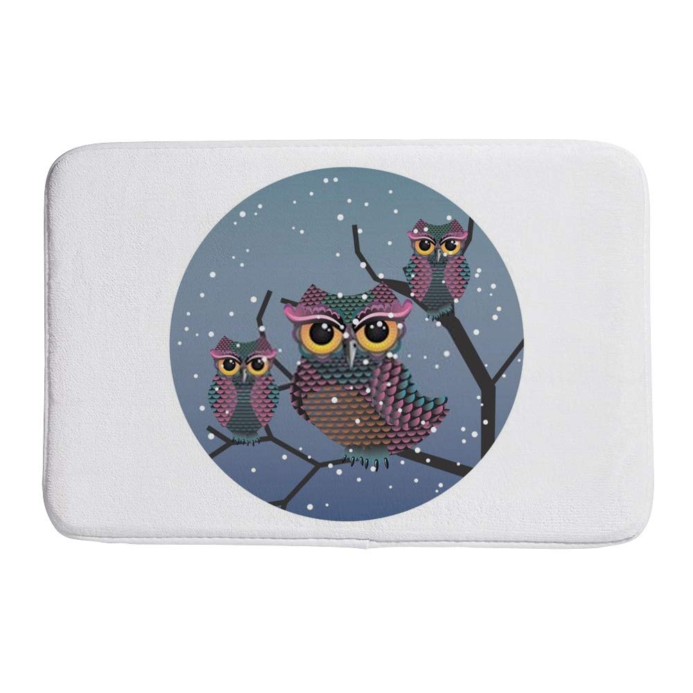 Tapis d'entrée hiboux idéal pour décorer et protéger votre salon
