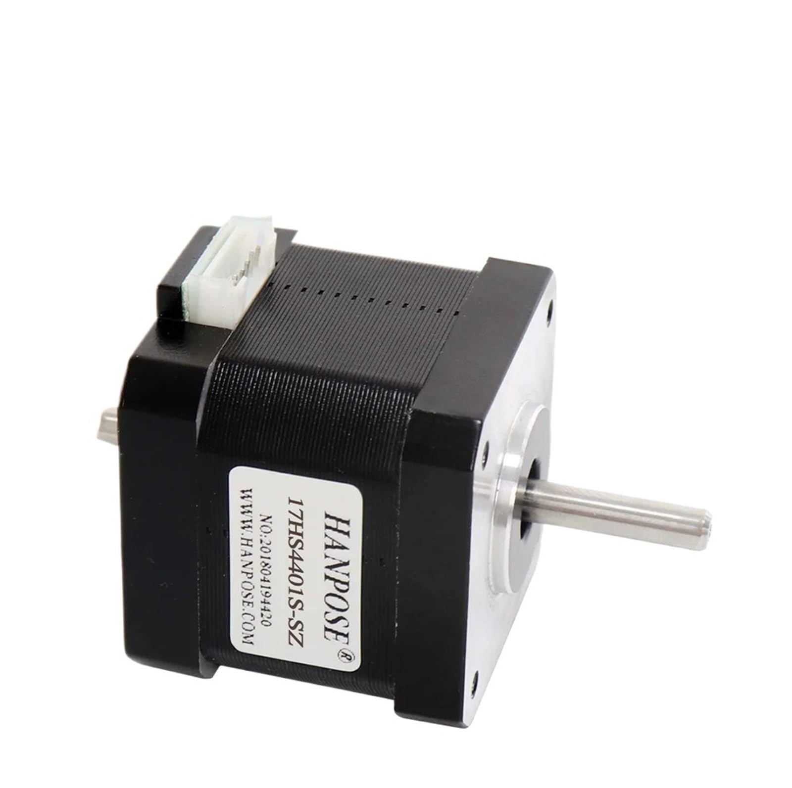 Moteur pas à pas 42BYGH40 17HS4401S-SZ double arbre 4 fils 45 N.cm