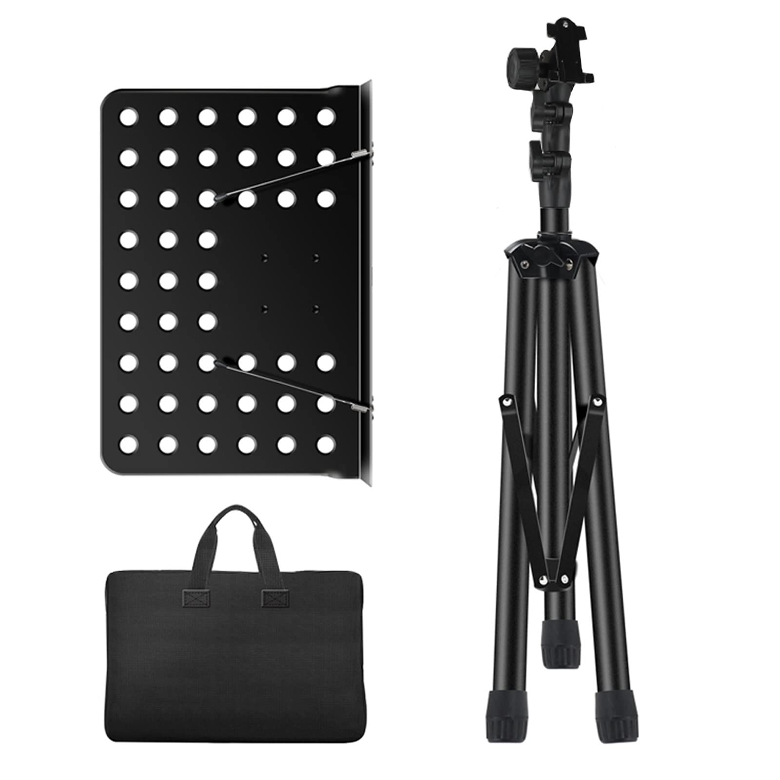HJXGQJM Atril for Partitura Plegable Portátil Musica Metalico Soporte De Ajustables, Atril Portátil De Metal, Se Puede Utilizar for Violín De Tambor De Guitarra De Rendimiento Al Aire Libre