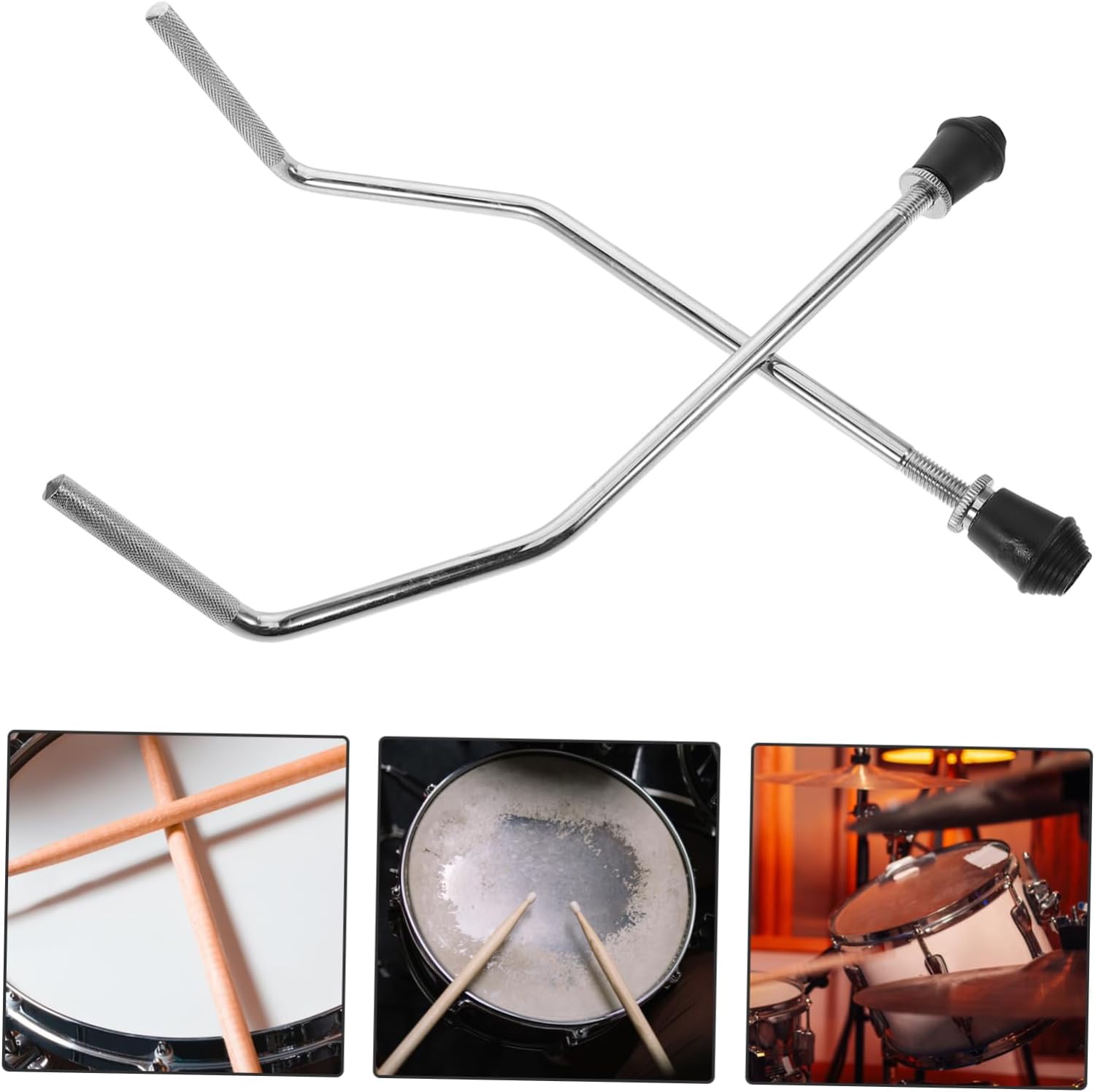Totority 2pcs Rack Percussion Mount Snare Stand Drum Legs Drum Accessory Parts Leg Holder Stand Feet
