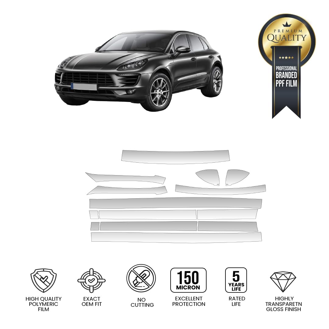 Winyl PPF/Vinyl Protector/Pre-Cut PPF Car Szablony Kompatybilny z Porsche Cayenne 2015 Hybrid Disel Platinum Edition (boki)