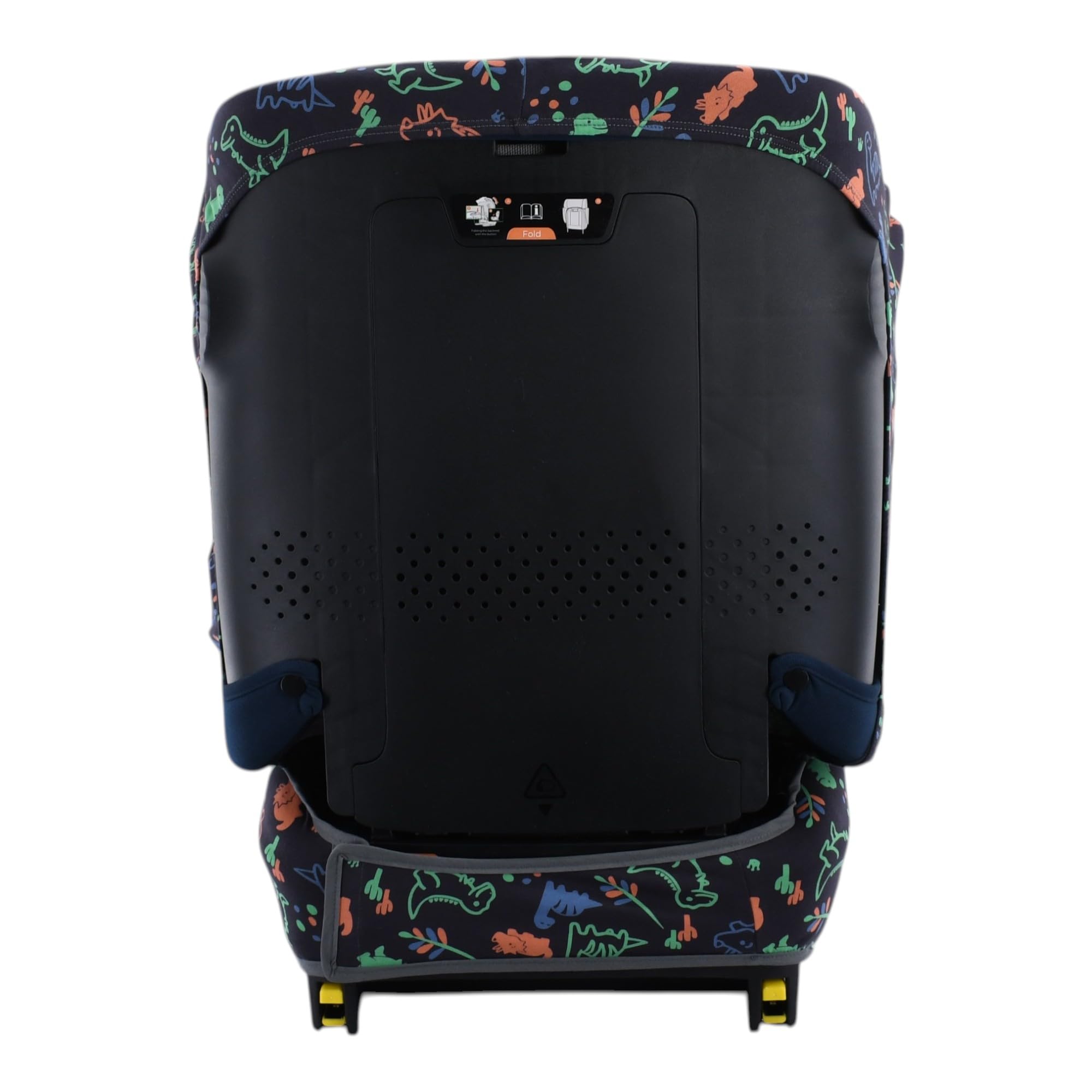 JYOKO Kids Funda para Silla de Coche Compatible con Kinderkraft Unity 2, algodón orgánico Suave y Transpirable para Mayor Confort (Estampado Happy Dino)