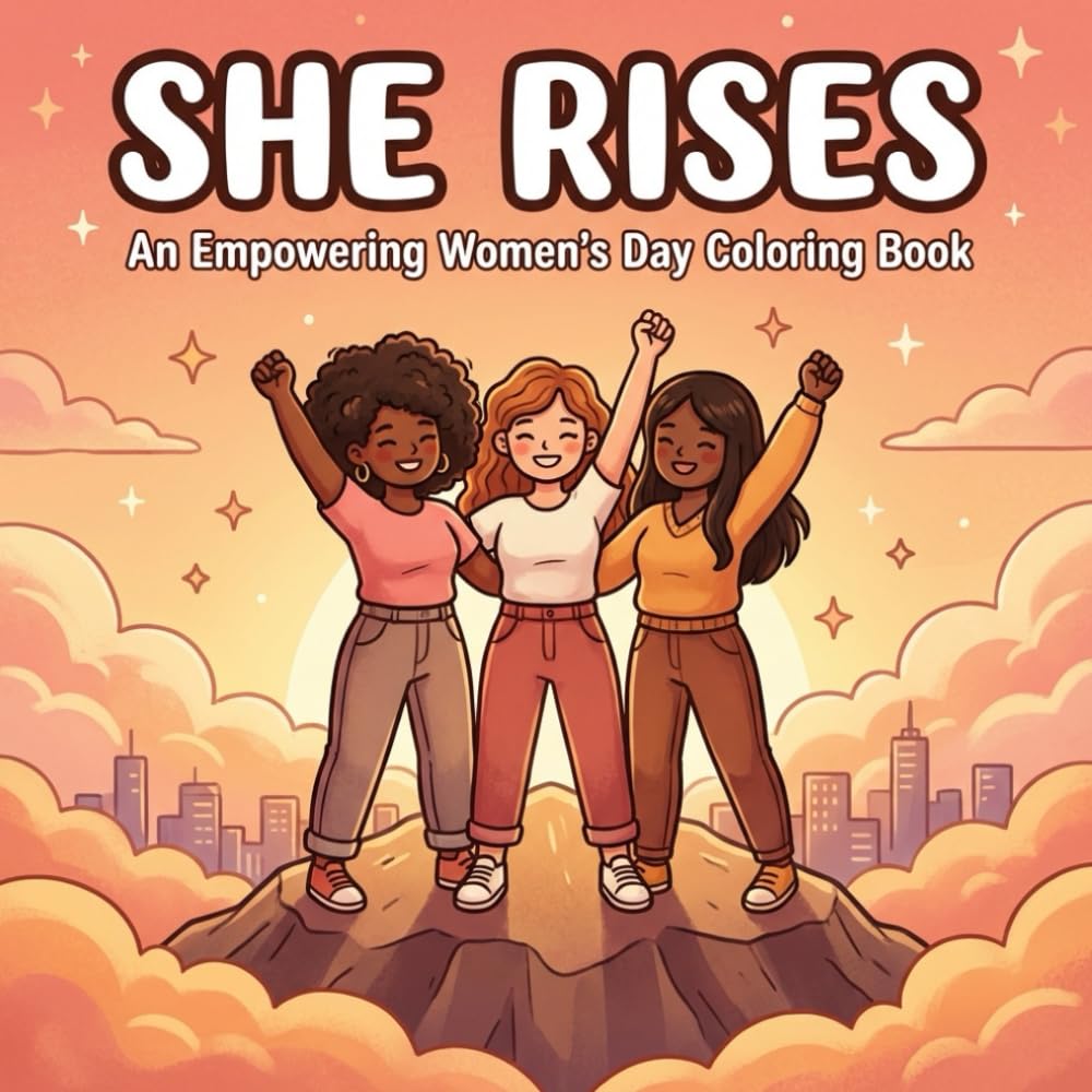 She Rises: An Empowering Women's Day Coloring Book for Adults & Teens