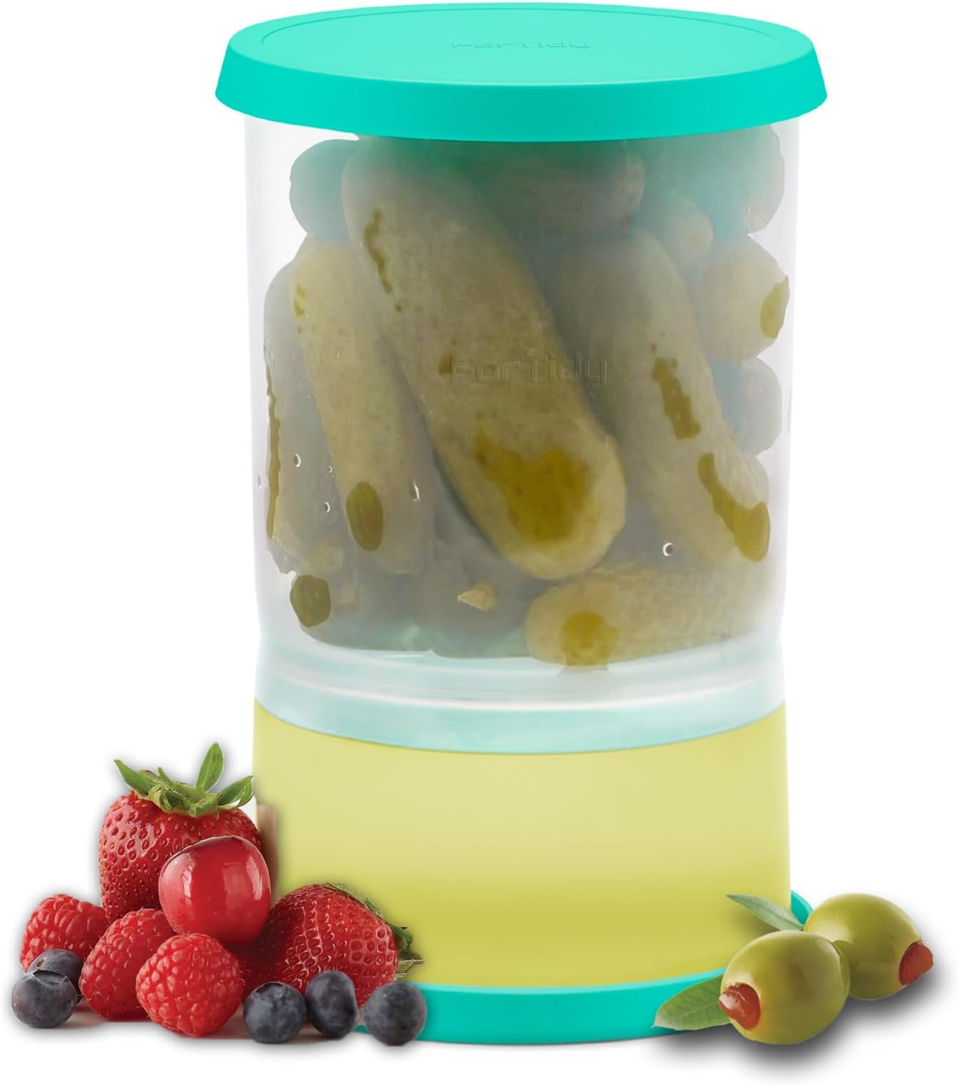 ForTidy Glass Pickle Jar with Strainer for Pickle Lover