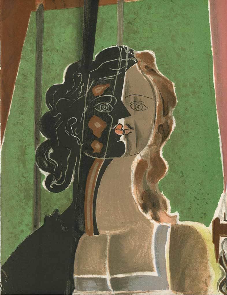 Amazon.co.jp: ≪ ジョルジュ ブラック ≫ オリジナルリトグラフ石版画