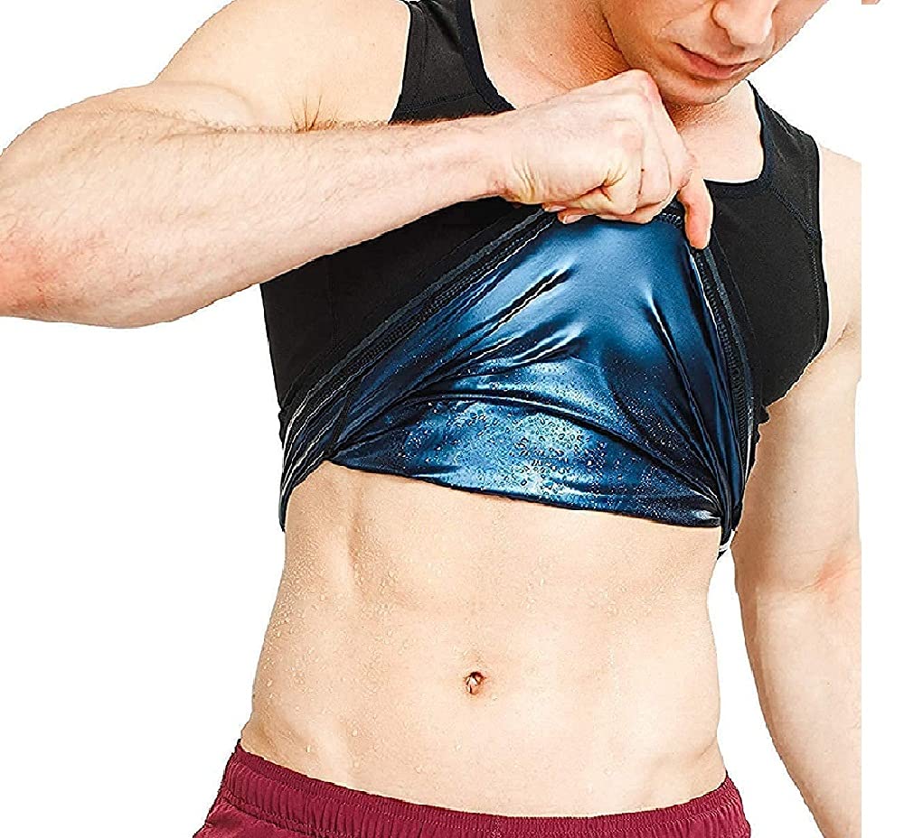 shophere Men’s Sweat Shaper Vest for Weight Loss Sauna Slimming Workout Tanktop (Black, M/L) (B08KLXFHTR) Amazon Price History, Amazon Price Tracker