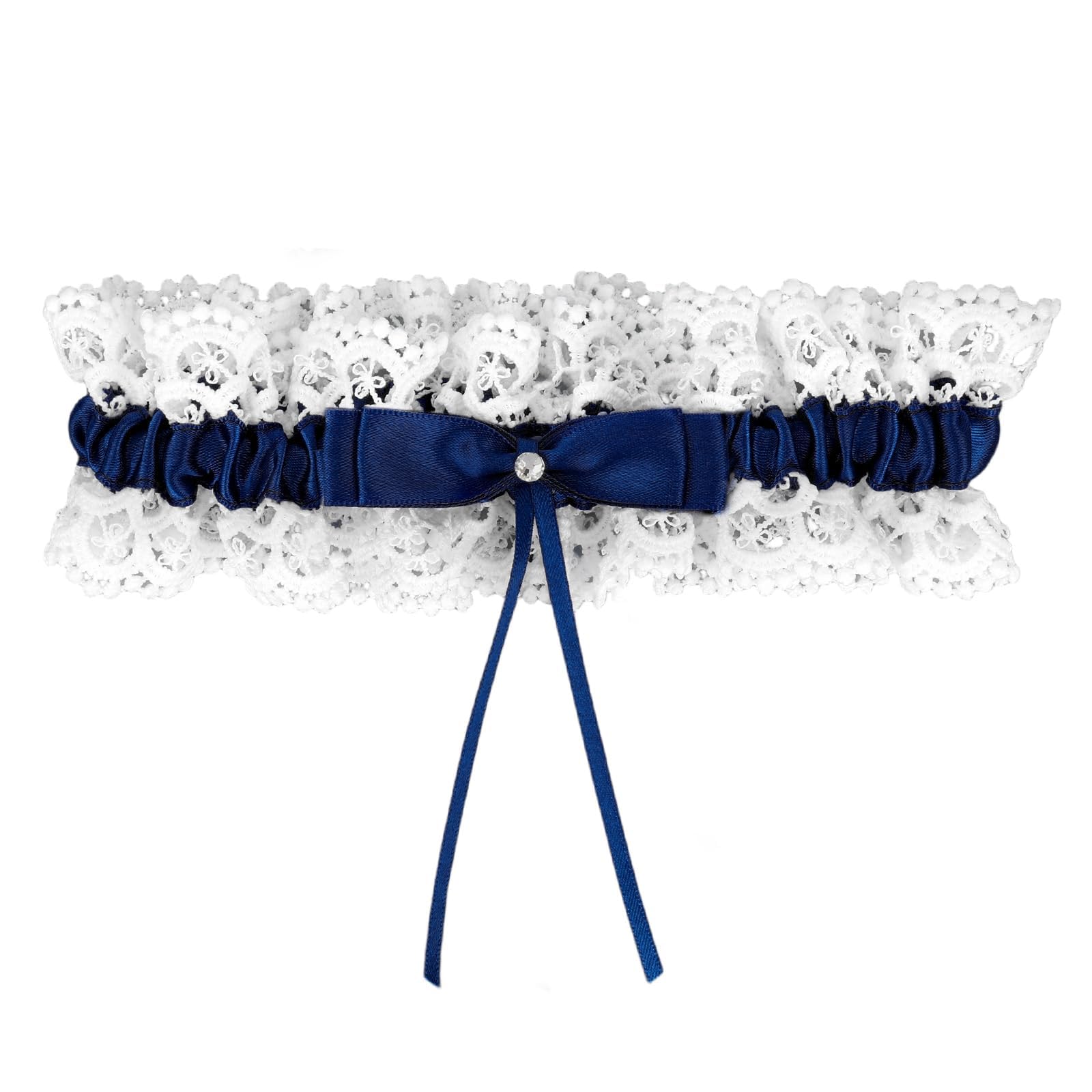 Blue Garters for Brides, Elegant Wedding Garter for Brides, Something Blue for the Bride, Perfect for Weddings, Outdoor, and Dates, 17cm x 5cm, 10g
