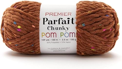 Premier Yarns Parfait Chunky Pom Pom 2107-11 Caramelo Crujiente