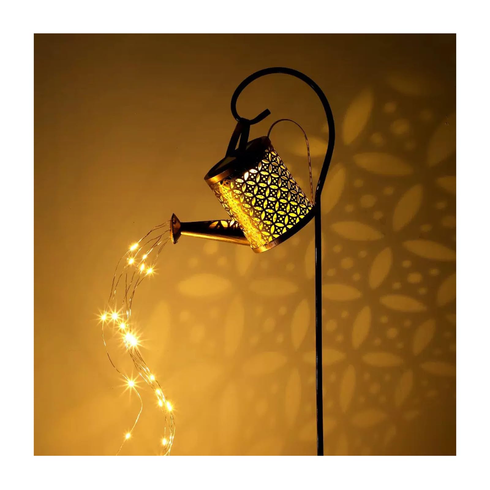 mophrati Outdoor Space with Stunning Solar Watering Can Lights Illuminating Gardens and Sidewalks Hung Solar Kettle Light Paths