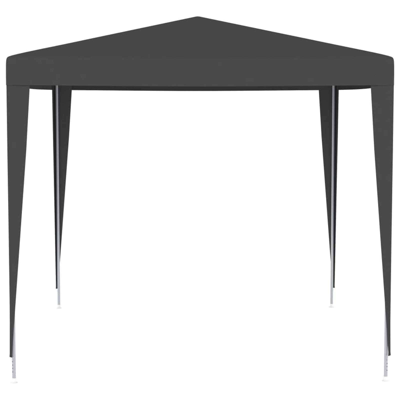 Professioneller Pavillon, 2,5 x 2,5 m, Anthrazit, 90 g/m², Pergola mit wasserdichter Plane und faltbarer Plane und rechteckigem Gestell aus Edelstahl mit hoher Dichte, für Garten und Erde