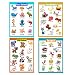 4 Pieces Laminated Educational Preschool Posters for Toddlers| Educational Wall Charts | School Classroom Posters | Class Decorations for Kindergarten- Sea Animal,Farm Animal,Wild Animal, Insect.