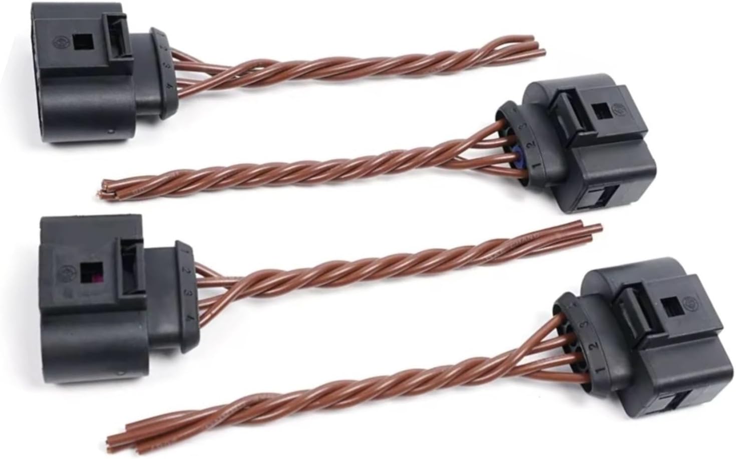 Automotive Ignition Coil Parts Compatible With VW For Scirocco For Golf For Jetta 4PCS Car Ignition Coil Connector Plug Cable Wire Harness