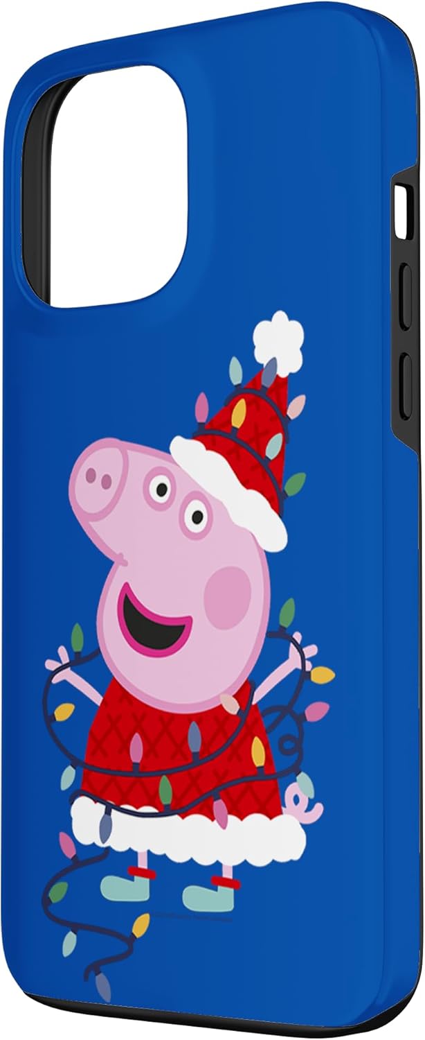 Peppa Pig Christmas Lights Case for iPhone 13 Pro Max