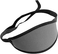 Vista 3 de Aqua Trident - Correa de neopreno para máscara con ajuste de gancho y bucle, color amarillo y morado