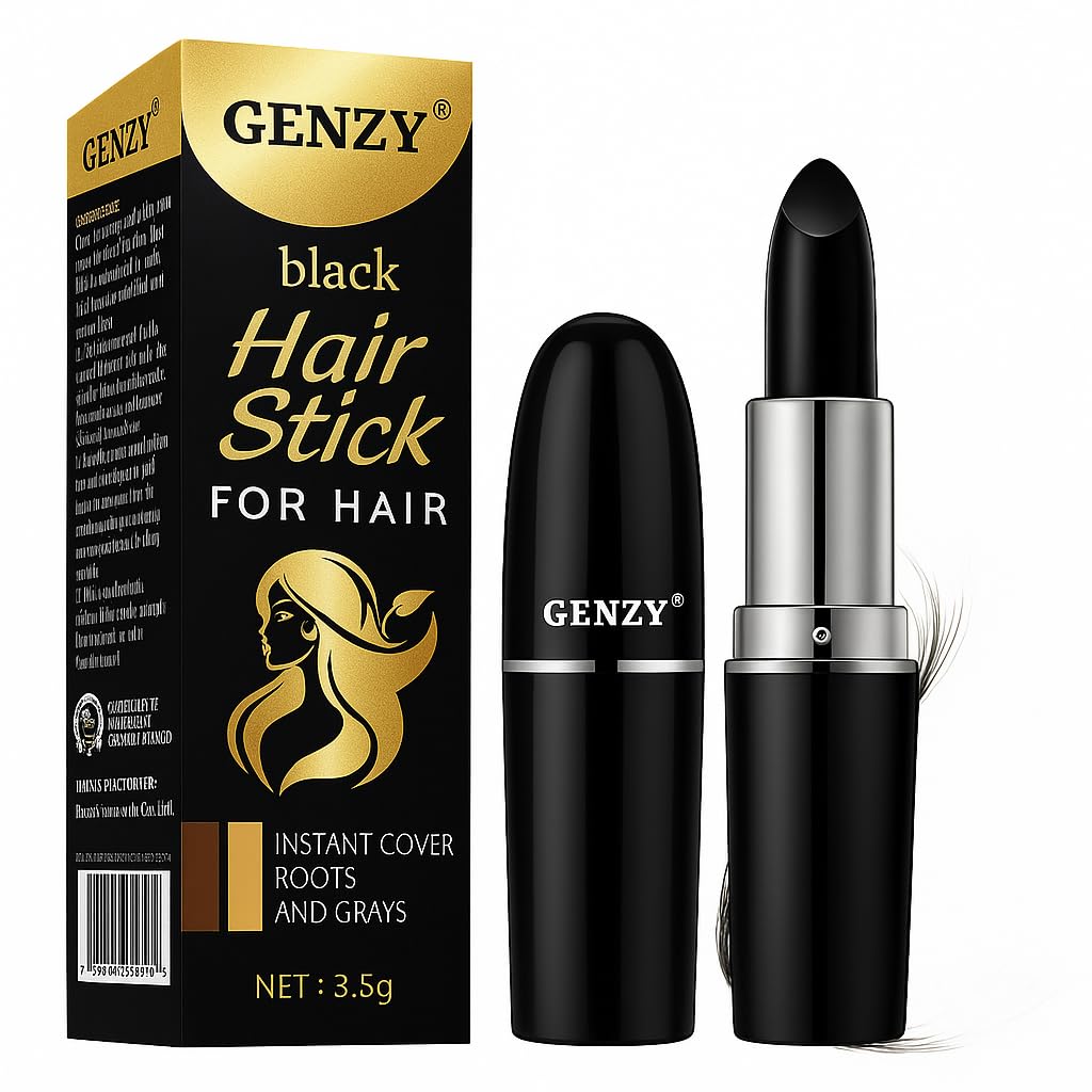 Buy Genzy Natural Black Hair Color Stick for Men & Women | Instant Grey ...