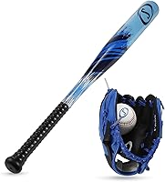 Spalding Junior Baseball Set with Bat, Ball & Glove - Kids Starter Kit for Safe Outdoor Practice & Backyard Fun