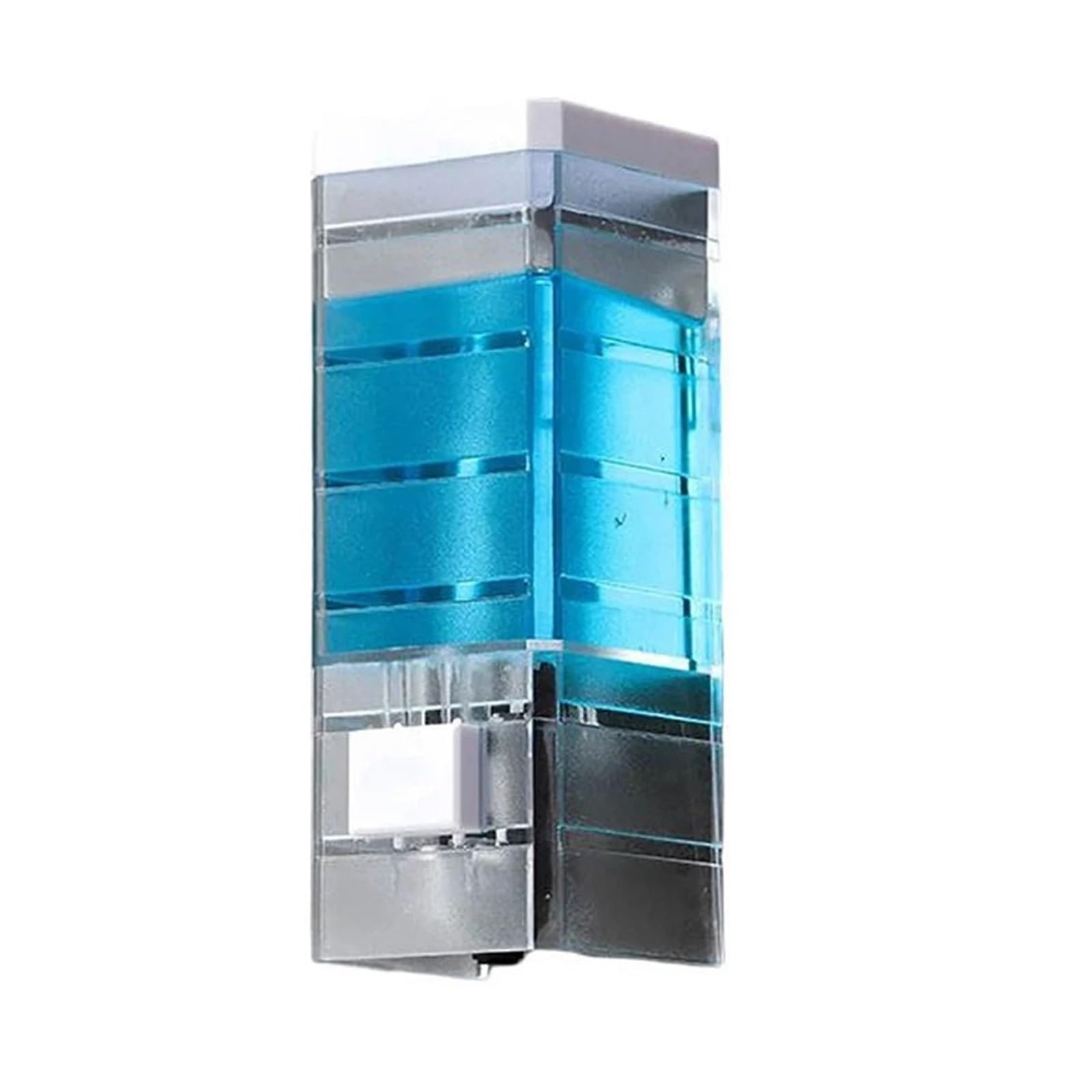 Wall Mounted Soap Dispenser Non-punching Manual Press Soap Dispenser Wall Hanging Transparent Soap Dispenser(A1)