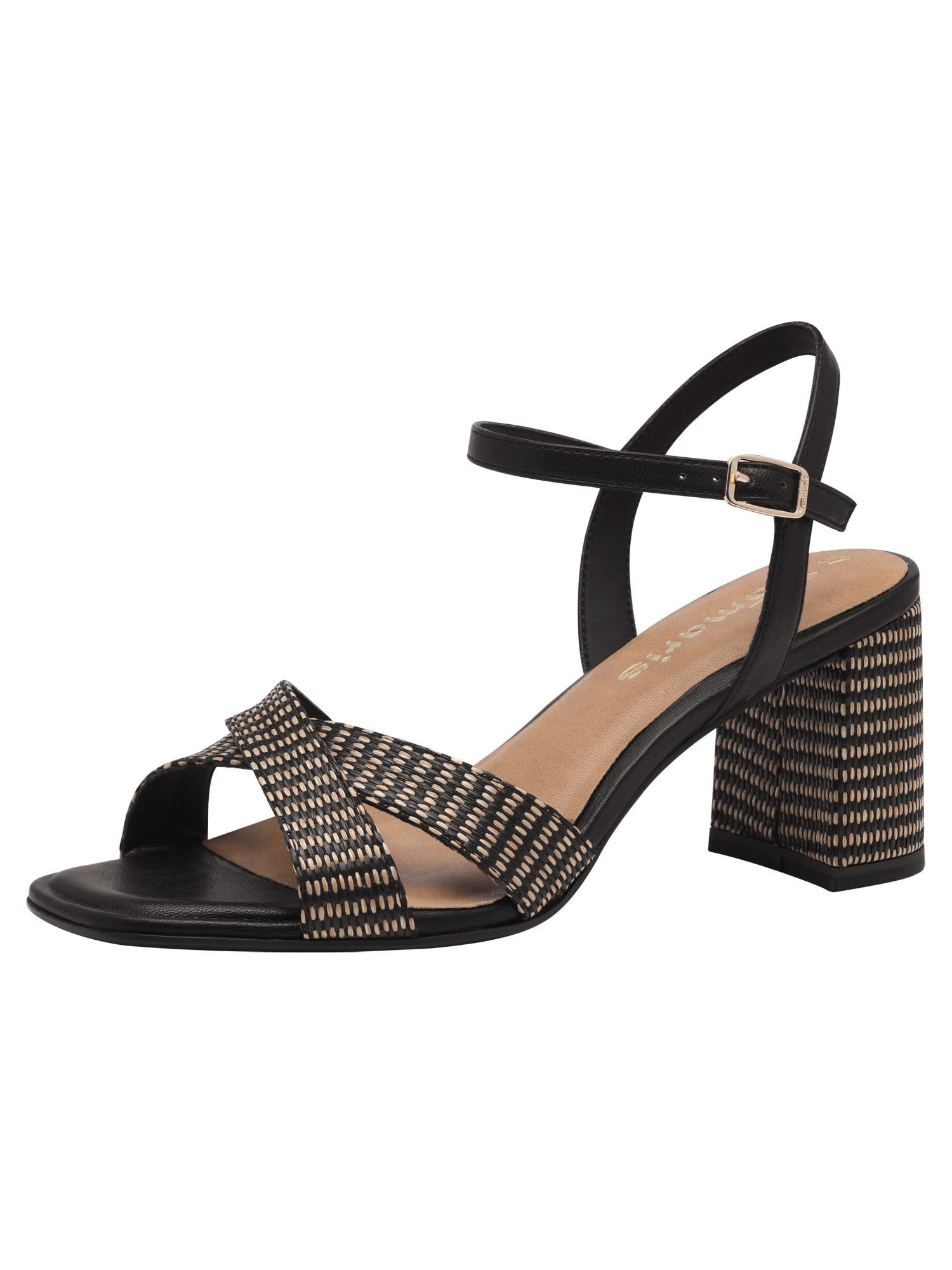 Tamaris Women's 1-28320-44 Sandal, Black (Black Comb), 4 UK