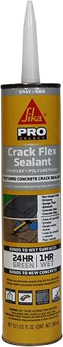 Sika Flex Crack Flex Sealant, gris, alto rendimiento, sellador de poliuretano texturizado, autonivelante, sellador para sellar grietas horizontales,