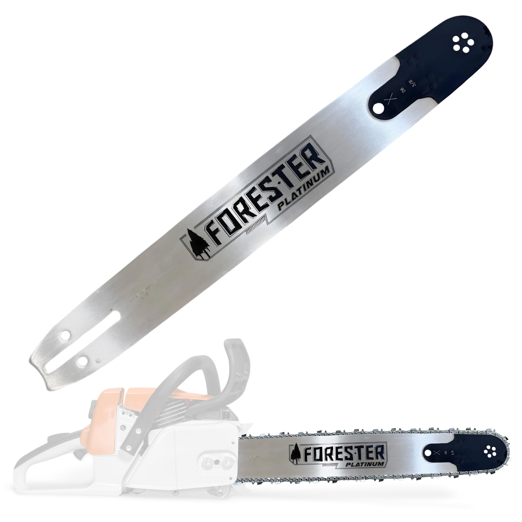 FORESTER 20” Platinum Replacement Chainsaw Guide Bar - 20in Length