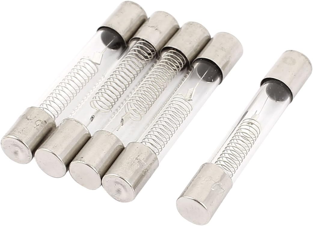 – sourcing map 5 Piece Microwave Oven Protection High Voltage Fuse Tube 800m Amp, 0.8 Amp, 5KV
