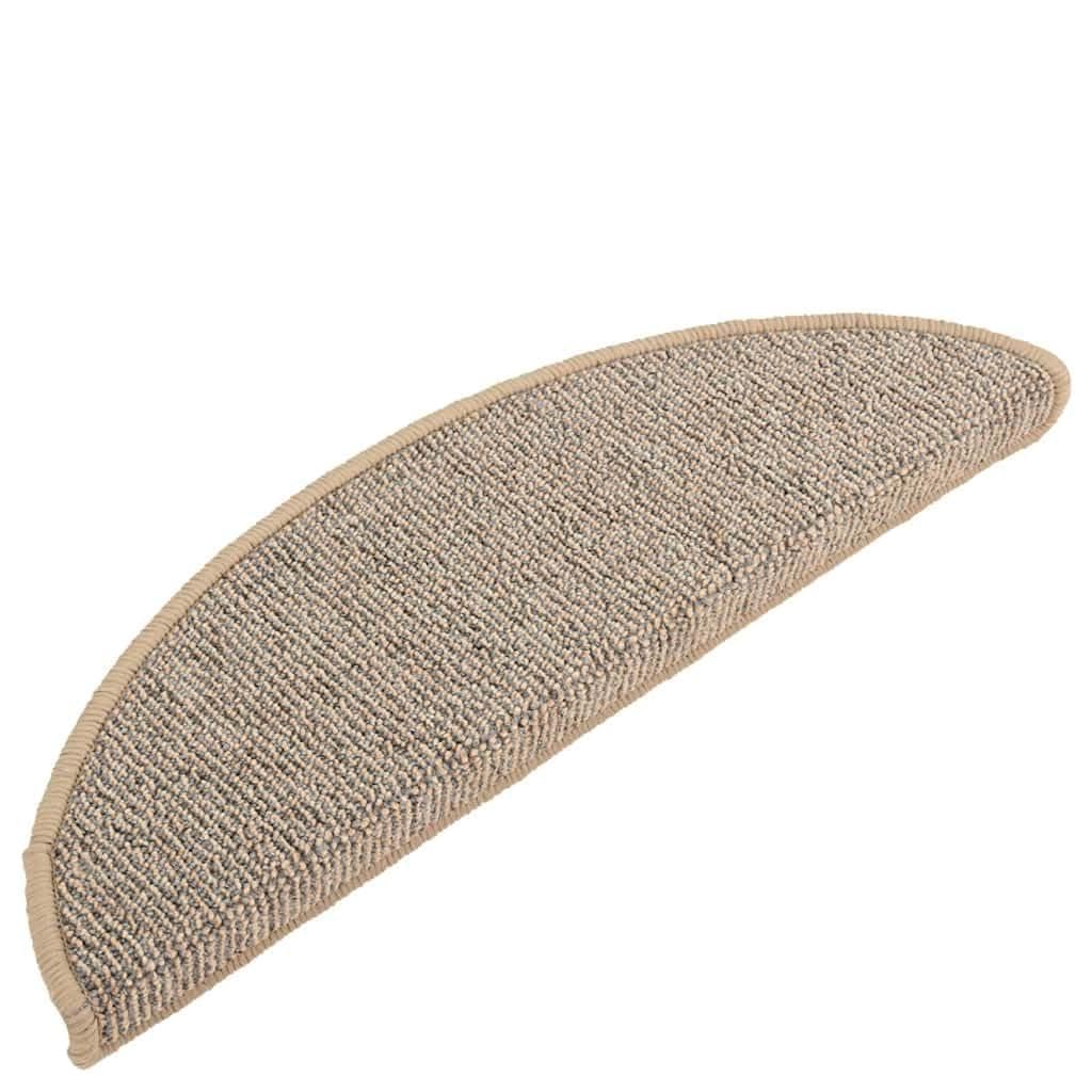 Maty Na Schody 15 Szt. 56x17x3 cm Brązowe Półokrągłe Antypoślizgowe