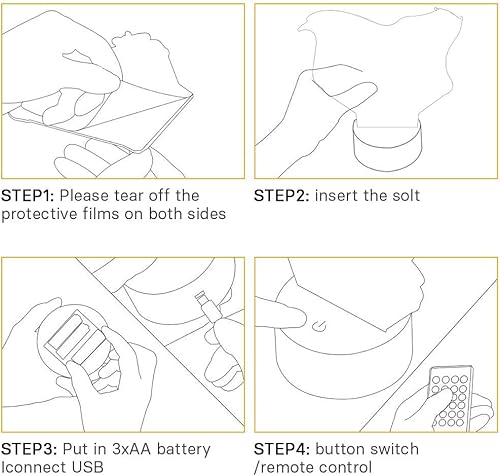 Miniatura 8 de MELAO Luz nocturna de dragón para niños, lámpara LED 3D regulable de acrílico + base de ABS, 16 colores + 7 colores cambiantes táctil y control